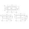 Duravit Vero 700132000000000 Ванна 1700х700 мм, акриловая, прямоугольная встраиваемая или с панелями, наклон спины справа ,цвет белый
