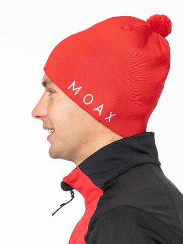 Лыжная шапка с шерстью Moax Tradition Sport красная