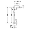 Duravit C14280007010 Душевая система внешнего монтажа