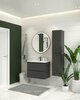 Aquanet 332504 Тумба с раковиной Эмбер 60 2 ящ. цв.черный матовый (раковина Urban) (332504)