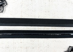 Резинка бельевая с силиконом, ш. 1,5 см, чёрный