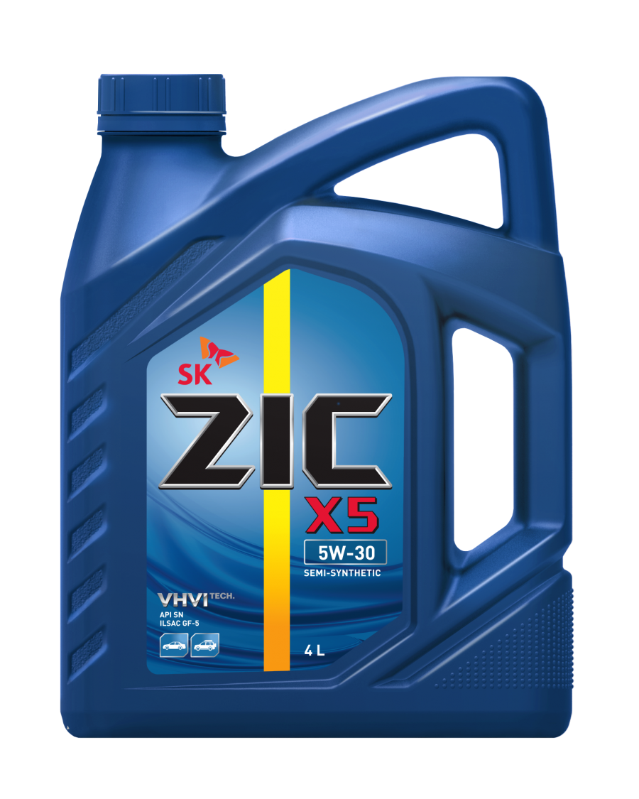 Моторное масло Zic X5 5W30 полусинтетическое 6л