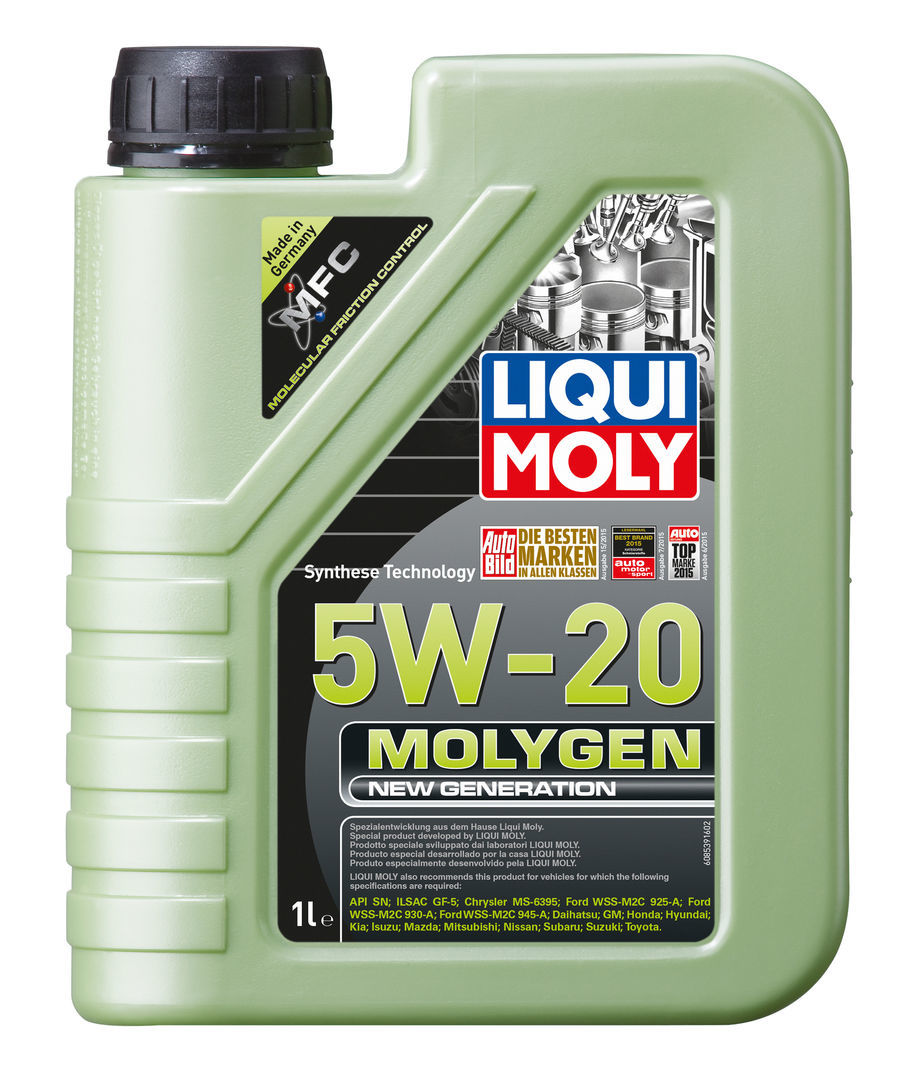 Моторное масло Liqui Moly Molygen New Generation 5W20 hc-синтетическое 1л