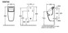 Villeroy&Boch Architectura 55870001 Писсуар подвесной, подвод воды-скрытый, в комплекте-1 слив, 1 крепежный комплект, 1 сифон-картридж ViChange, 1 керамическая крышка