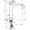Hansgrohe Talis E 71716000 Смеситель для раковины-чаши с донным клапаном