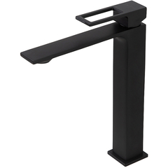 BelBagno Luce LUC-LMC-NERO-W0 Смеситель для накладной раковины, цвет: чёрный фото