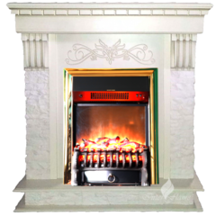 Каминокомплект Inter Flame Берн сланец с очагом Fobos/Majestic