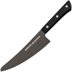 Фото Поварской кухонный шеф-нож Samura Shadow 16.6 см, сталь Aus 8, сталь AUS-8, рукоять ABS-Пластик