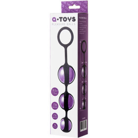 Набор Toyfa A-Toys Pleasure Balls 18,5 см, со съемными шариками, 3 шт.