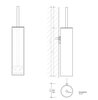 Decor Walther Mikado 0521378 Туалетный ершик, цвет: нержавеющая сталь