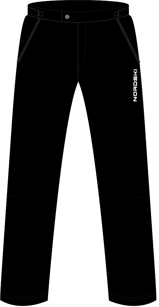 Nordski Light утепленные ветрозащитные брюки женские черные - 9