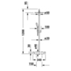 Duravit C14280008010 Душевая система внешнего монтажа