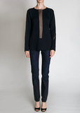 Свитер из шерсти с шифоном COSTUME NATIONAL