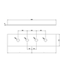 Gessi 316 54595#239 Пластина на 4 отверстия для монтажного бокса, цвет: steel brushed
