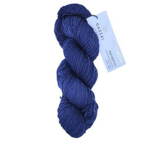 Пряжа Gazzal Wool Star 3818 истинный темно-синий