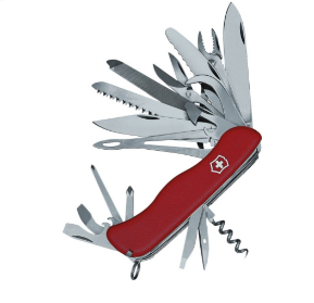 Нож перочинный Victorinox WorkChamp XL 0.9064.XL с фиксатором лезвия 30 функций красный