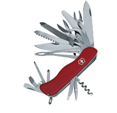 Фото Нож перочинный Victorinox WorkChamp XL 0.9064.XL с фиксатором лезвия 30 функций  красный
