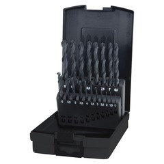 Набор сверл по металлу 1-10мм 19шт DIN338 HSS-R 118° (пл. кейс) Terrax by Ruko A205210RO