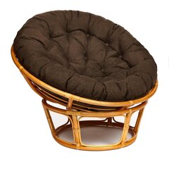Кресло Папасан (Papasan 23/01 W)/с подушкой и ремешками/ (Honey (Мед)-коричневый