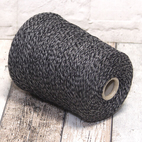 Кашемир LORO PIANA TWIST COARSEHAIR 3/13 серо-черный, мулине