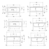 Duravit DuraStyle 700293000000000 Ванна 1600х700 мм,, прямоугольная, встраиваемая или версия с панелями и ножками, с наклоном для спины справа, цвет белый
