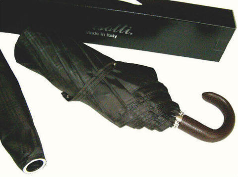 Купить онлайн Зонт складной Pasotti 6434-15 Incrocio Handle Leather в магазине Зонтофф.