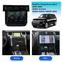 Магнитола Range Rover Sport (2005-2009) Android 10 8/256GB QLED DSP 4G модель NH-1303