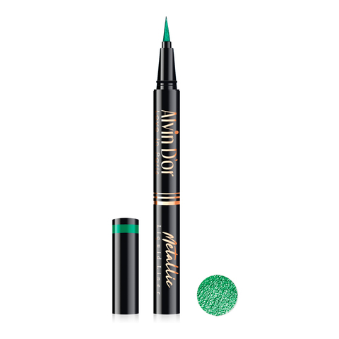 .Alvin D`or AD-52 Лайнер стойкий для век металлик metallic liquid liner 24h high тон 05зелёный