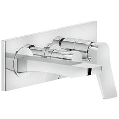 Gessi Rilievo 59139#031 Встраиваемый смеситель для ванной на 2 источника, с изливом 169мм и переключателем (внешние части), цвет: хром фото
