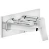 Gessi Rilievo 59139#031 Встраиваемый смеситель для ванной на 2 источника, с изливом 169мм и переключателем (внешние части), цвет: хром