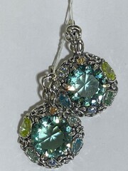 Эвридика (серьги из серебра)