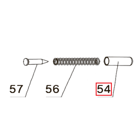 Цена на Запчасть №54 для PAG-PC84. Втулка пружины ствола