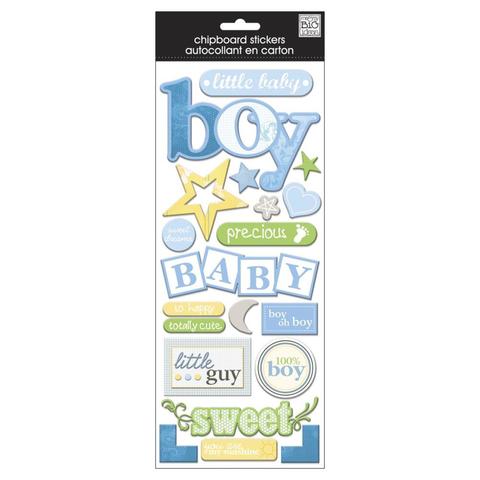 Стикеры обьемные mambi Chipboard Stickers Baby Boy - Flock 13х30 см