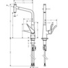 Hansgrohe Metris Select M71 14884000 Смеситель для кухни с выдвижным изливом и лейкой
