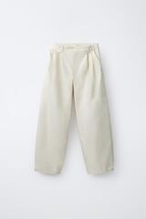 ZARA БРЮКИ PANTALÓN PLIEGUES PENN ©, КАМЕННО-СЕРЫЙ