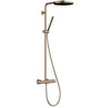 Hansgrohe Pulsify S Puro Showerpipe 1jet 24222140 Душевая стойка с термостатом, шлифованная бронза