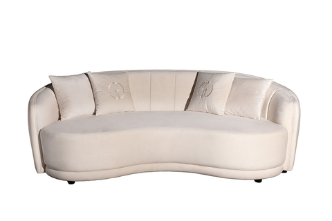 Диван Garda Decor трехместный бежевый 233*106*79 см (без канта)