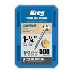 Шурупы с мелким шагом 1-1/4", Pan-Head, 500 шт Kreg SPS-F125-500-INT
