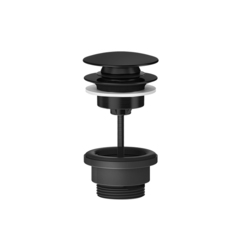 Gessi 316 54599#707 Донный клапан нажимной “Stop&Go”, для раковин без перелива, цвет Black Metal Brushed PVD фото
