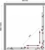 BelBagno Sela SELA-AH-2-100/90-C-CR Душевой уголок прямоугольный, цвет: хром