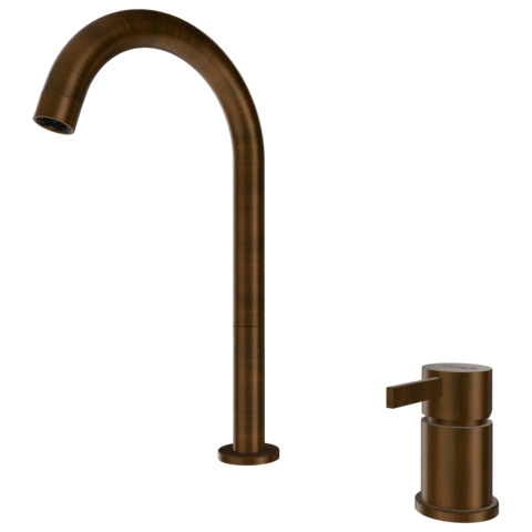 Remer Metrica MC57LBR Смеситель для раковины, цвет: бронза