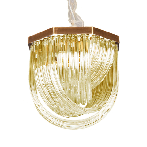 Фото: Люстра Murano L4 brass/amber - основной вид