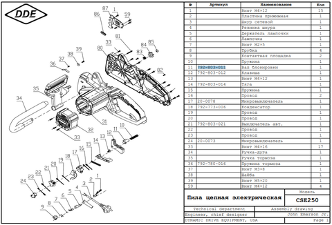 Кнопка DDE CSE250 блокировки выключателя (792-803-011)