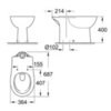 GROHE Bau 39349000 Чаша унитаза напольного под бачок