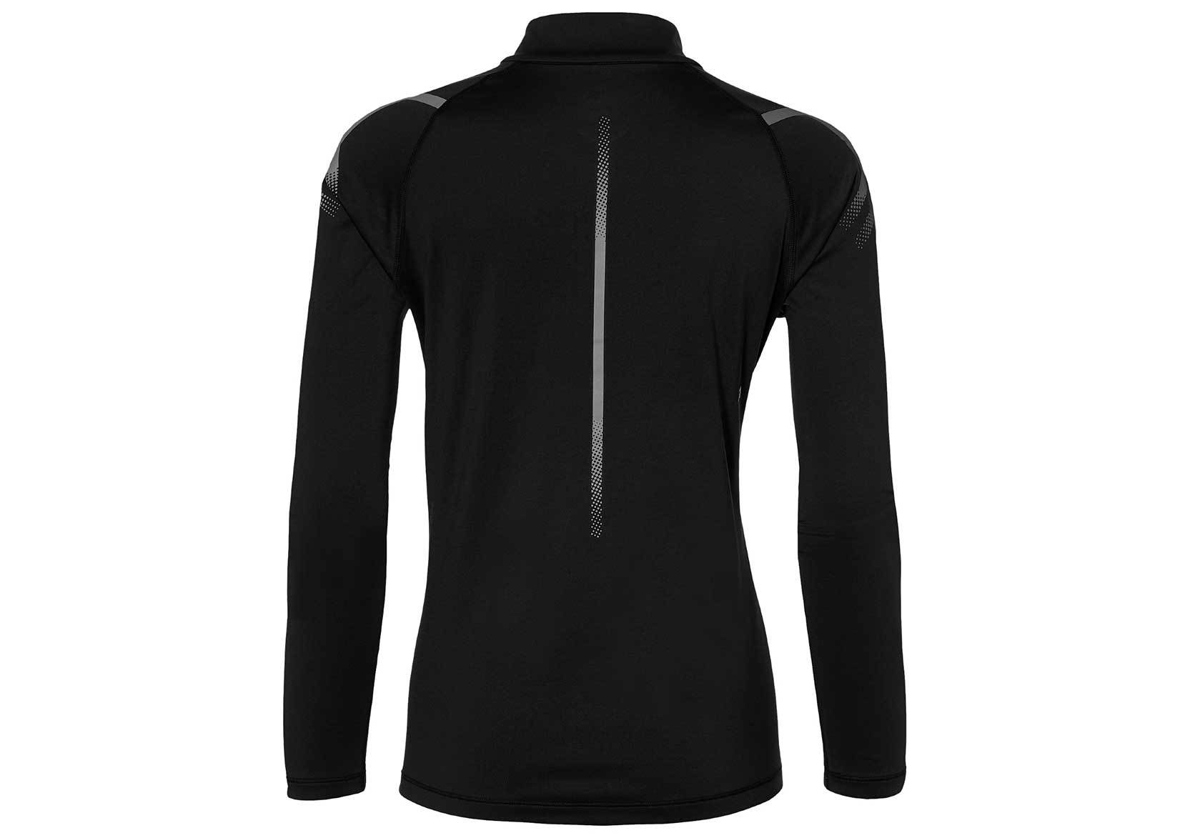 Asics Icon Winter LS 1/2 Zip беговая рубашка женская черная - 2