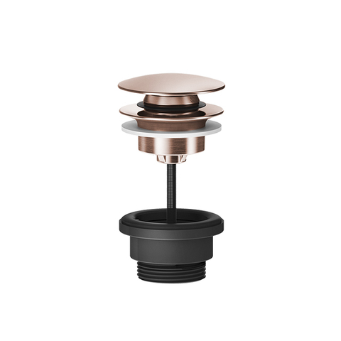 Gessi 316 54599#708 Донный клапан нажимной “Stop&Go”, для раковин без перелива, цвет Copper Brushed PVD