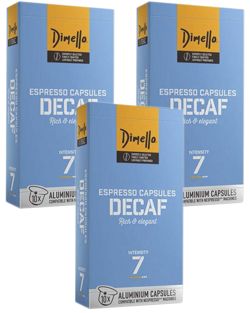 Dimello Кофе в капсулах без кофеина Decaf 10 шт. - 3 уп.