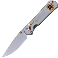 Фото Нож складной Chris Reeve Large Sebenza 21 Unique Graphics W/Faux Ruby Cabochon-2, сталь CPM-S35VN, рукоять титан