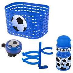 Набор VENTURA KIDS корзина+фляга+звонок, синий (5-650041)