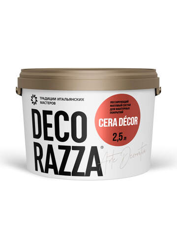 Лессирующий матовый восковой состав  Decorazza Cera Decor / Декорацца Чера Декор